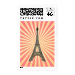 Paris: Eiffel Tower: Vector Drawing: Postage postage