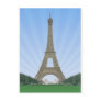 Paris: Eiffel Tower: Vector Drawing: Post Card