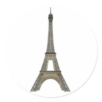 Paris: Eiffel Tower: Vector Drawing: Stickers