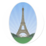 Paris: Eiffel Tower: Vector Drawing: Sticker