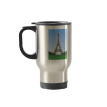 Paris: Eiffel Tower: Vector Drawing: Travel Mug
