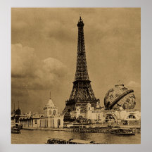 Paris Exposition Eiffel Tower from the Seine Posters