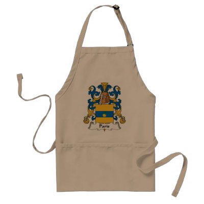Paris Family Crest Apron by coatsofarms