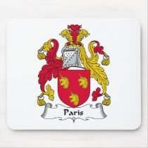 Paris Family Crest mousepads by coatsofarms Paris Family Crest mousepads