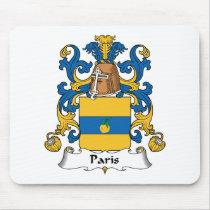 Paris Family Crest mousepads by coatsofarms Paris Family Crest mousepads