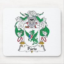 Paris Family Crest mousepads by coatsofarms Paris Family Crest mousepads