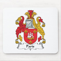 Paris Family Crest mousepads by coatsofarms Paris Family Crest mousepads