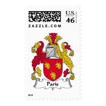 Paris Family Crest postage by coatsofarms Paris Family Crest postage