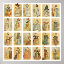 Paris Fashion From Middle Ages To 19th Century Print