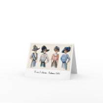 Paris Fashions 1910 Notecard