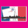Paris Flag and Skyline Rectangular Sticker Paris Flag and Skyline Rectangular Sticker