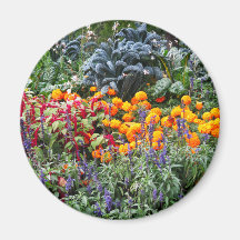 Paris Flower Market Fridge Magnet