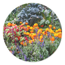 Paris Flower Market Round Stickers