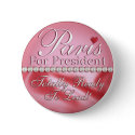Paris for President buttons