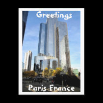 Paris France Greeting (Mojisola A Gbadamosi) postcards