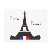 Paris France Postcard by aikiri Paris France Postcard