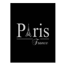 Paris France postcard, customize