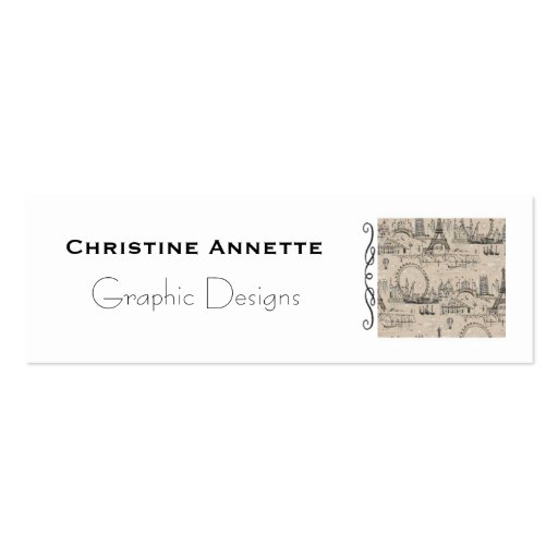 Paris French Business - Calling Card Business Cards