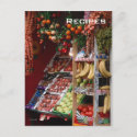 Paris Fruit Market Postcard postcard