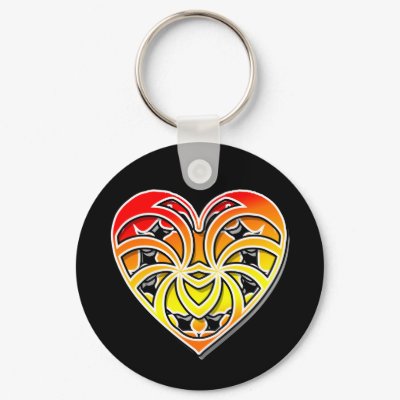 Paris Heart Keychain by blarneybin