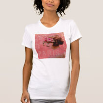 Paris in Pink Camisole t-shirts by shabbycottagestudio Paris in Pink Camisole t-shirts