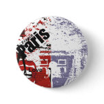 Paris in Red and Blue Dsitressed Pin