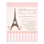 Paris in Spring Baby Shower Custom Invites