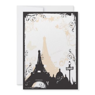 Paris Invitation invitation