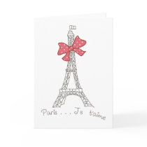 Paris...Je t'aime Card