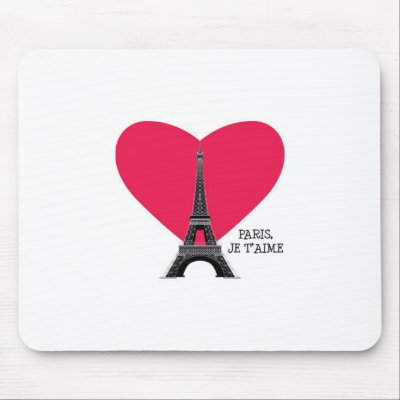 Paris, Je T'Aime Mouse Mats by hellolisa