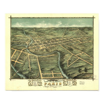 Paris Kentucky 1870 Panoramic Map posters by terraprints_classic Paris Kentucky 1870 Panoramic Map posters