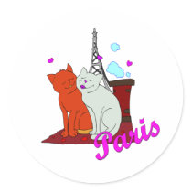 Paris Kitties stickers