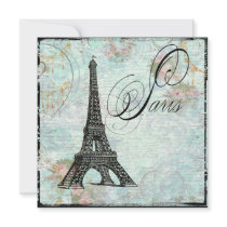 Paris La Tour Eiffel Eiffel Tower Invitation
