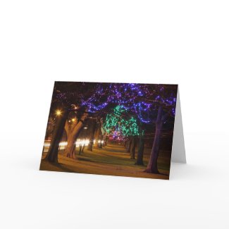 Paris Lighted Trees card