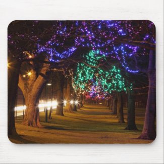 Paris Lighted Trees mousepad