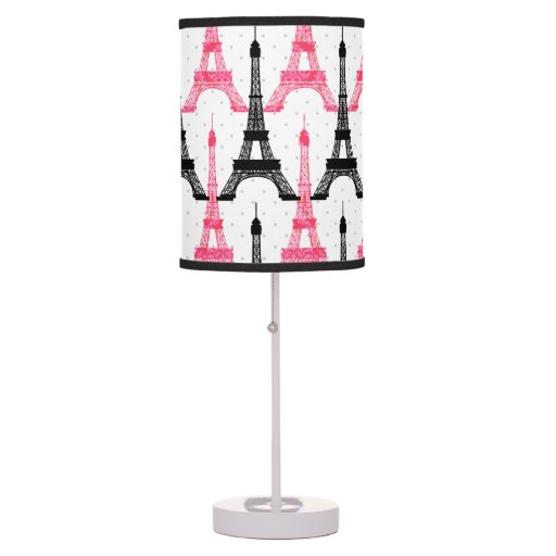 paris love eiffel tower in black and pink lamps zazzle paris love eiffel tower in black and pink lamps zazzle