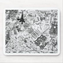 paris map mouse pads