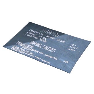 Paris Menu Placemats