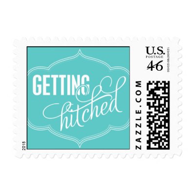 Paris Metro - Getting Hitched - Blue Postage Stamps