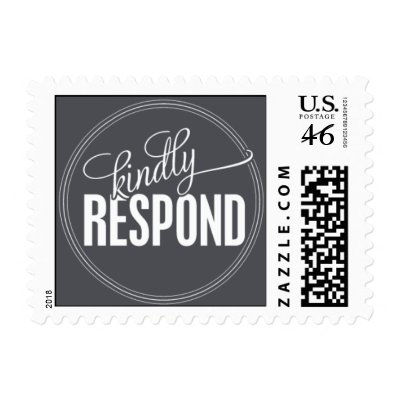 Paris Metro - Kindly Respond - Gray Stamp