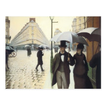 Paris, on a Rainy Day  Postcard