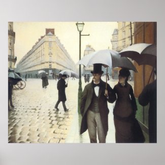Paris, on a Rainy Day Poster