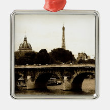 Paris on the Square Christmas Tree Ornament