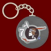 Paris P-40 WWII Nose Art keychains