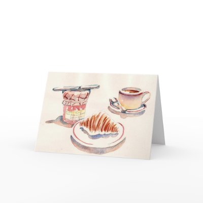 Paris Petit Dejeuner Greeting Card by parisbreakfast