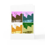 Paris Photography POP Art Blank Folded Card
