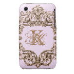 PARIS PINK BAROQUE CUSTOMIZABLE PRINT Case-Mate iPhone 3 CASES