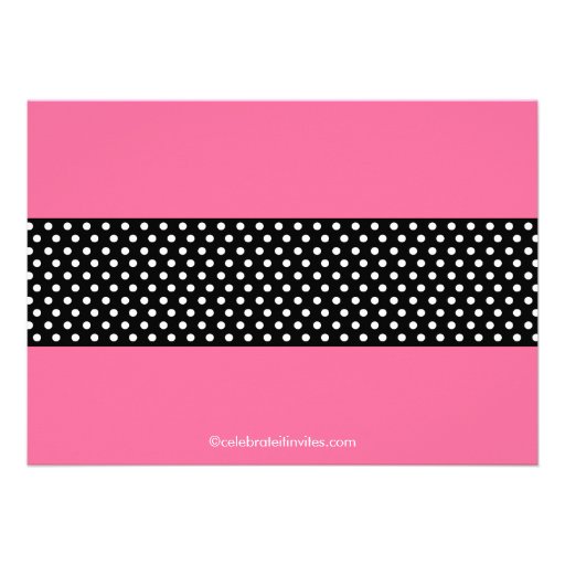 Paris Pink Poodle Birthday Party Invitations