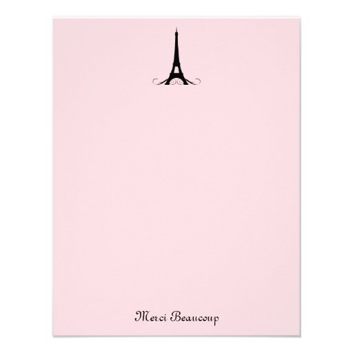 Paris Pink Thank You Note Cards Custom Announcements