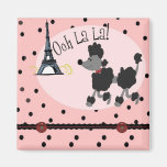Paris Poodle Refrigerator Magnet